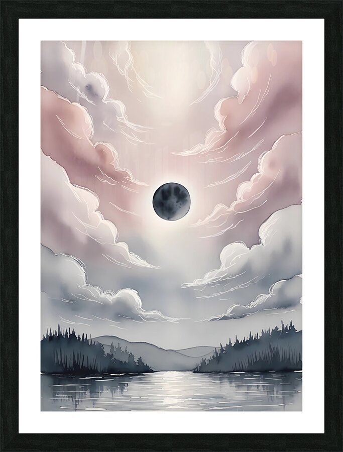 Eclipsed in Soft Hues Picture Frame print