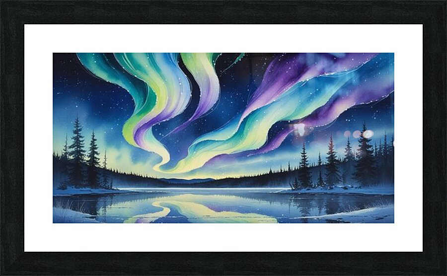 Auroras Embrace Picture Frame print