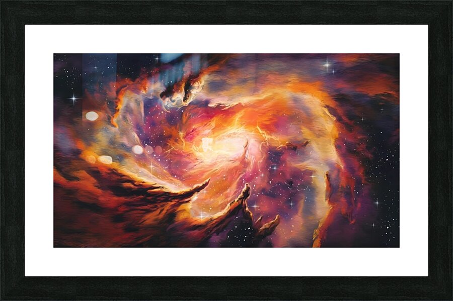 Nebulas Heart Picture Frame print