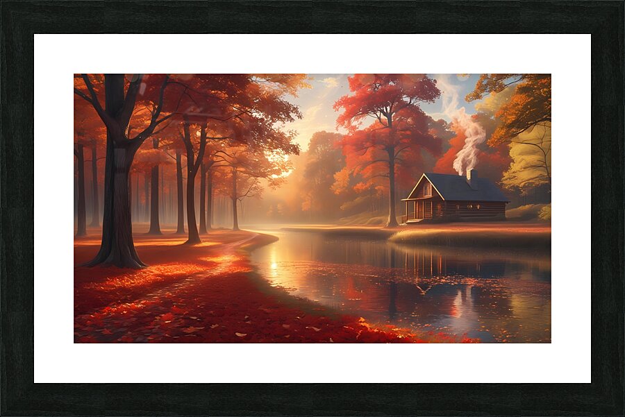 Autumn’s Embrace Picture Frame print