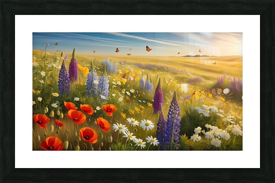 Wildflower Symphony Picture Frame print