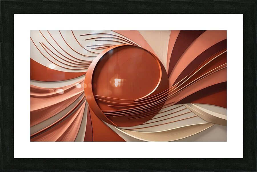 Terracotta Harmony Picture Frame print