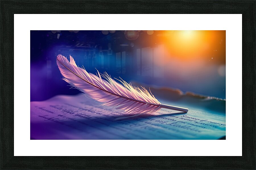 Ethereal Quill Picture Frame print