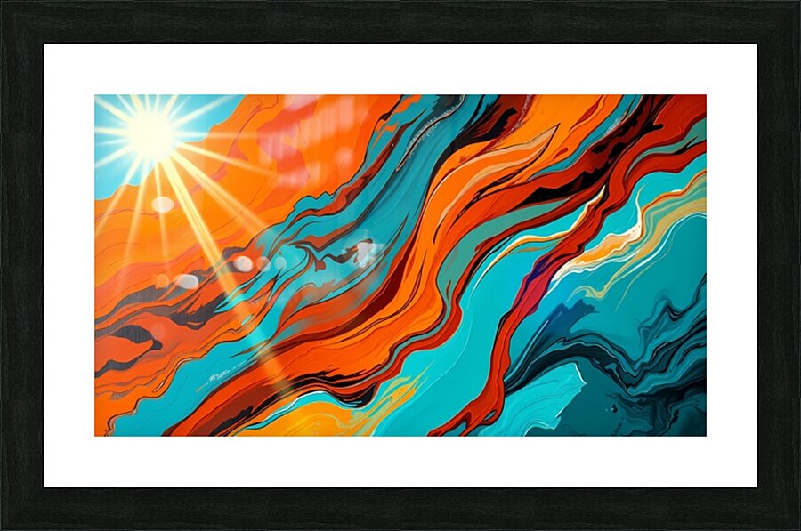 Chromatic Chaos Picture Frame print