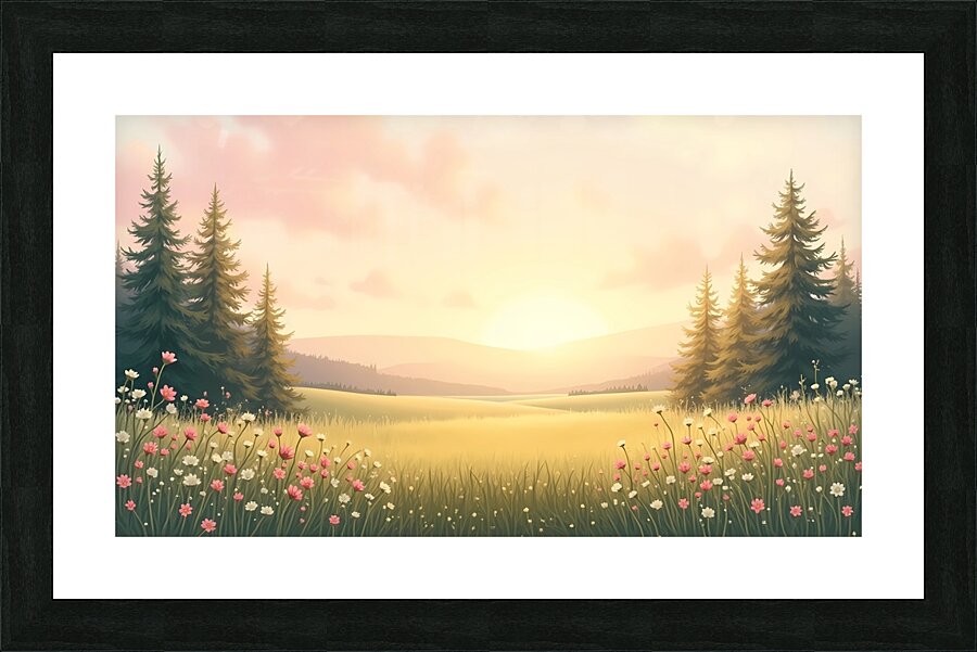 Wildflower Serenity Picture Frame print