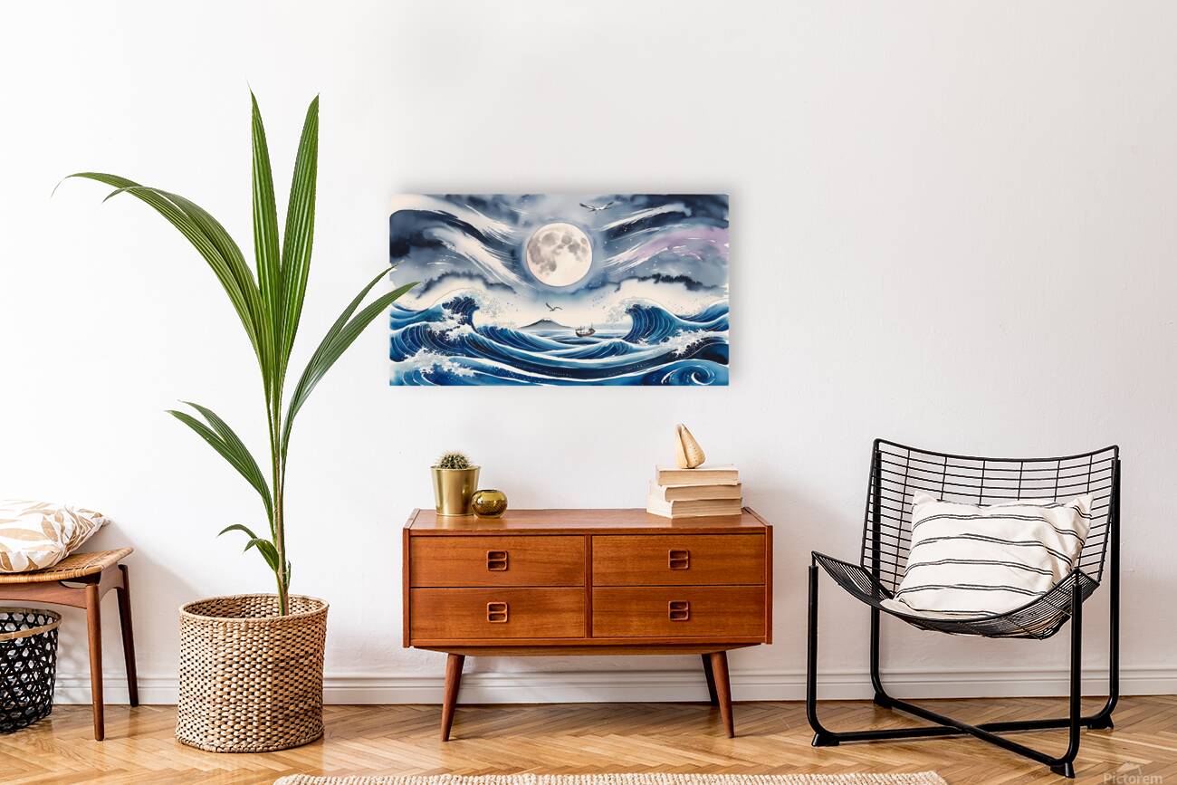 Moonlit Waves Reproduction