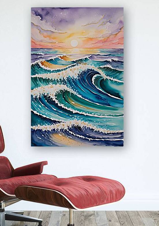 The Dancing Waves by Noureddine Bedri