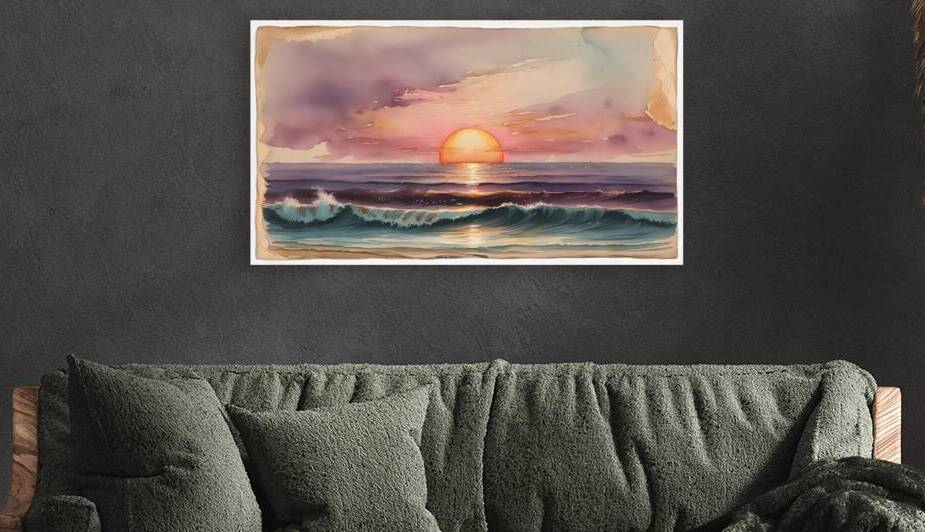 Eternal Horizon: A Vintage Sunset by Noureddine Bedri