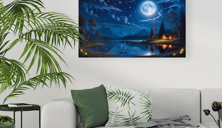 moonlit night by Noureddine Bedri