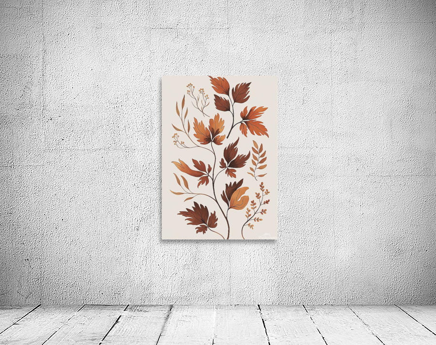 Amber Leaves Wall Preview
