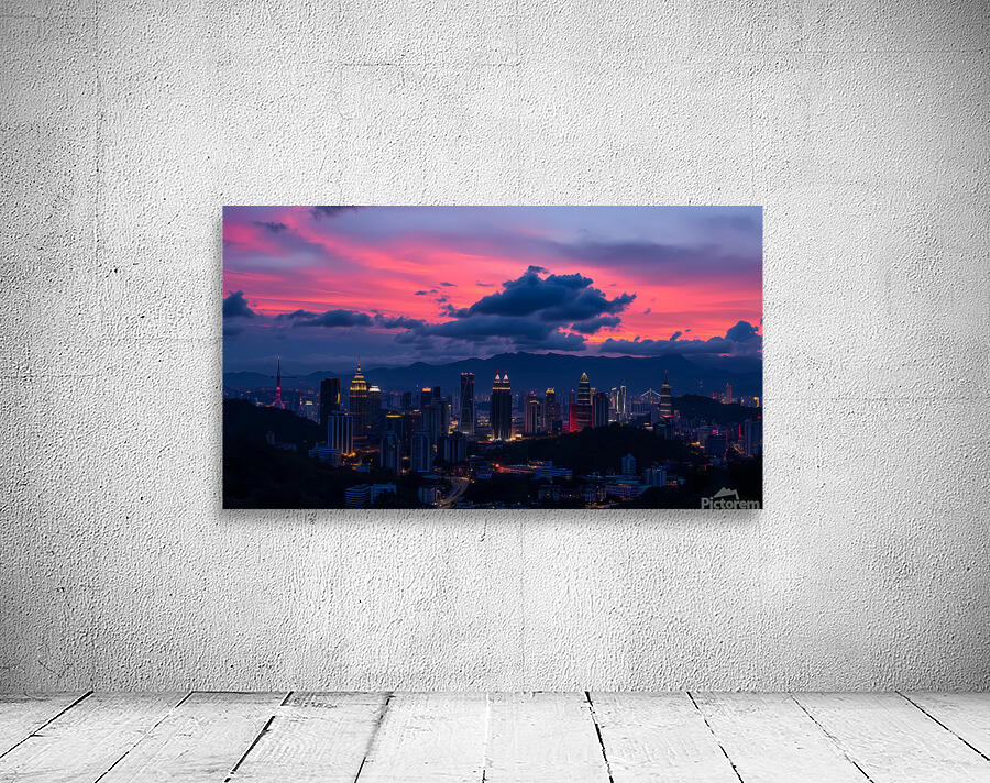 Twilight Skyline Wall Preview