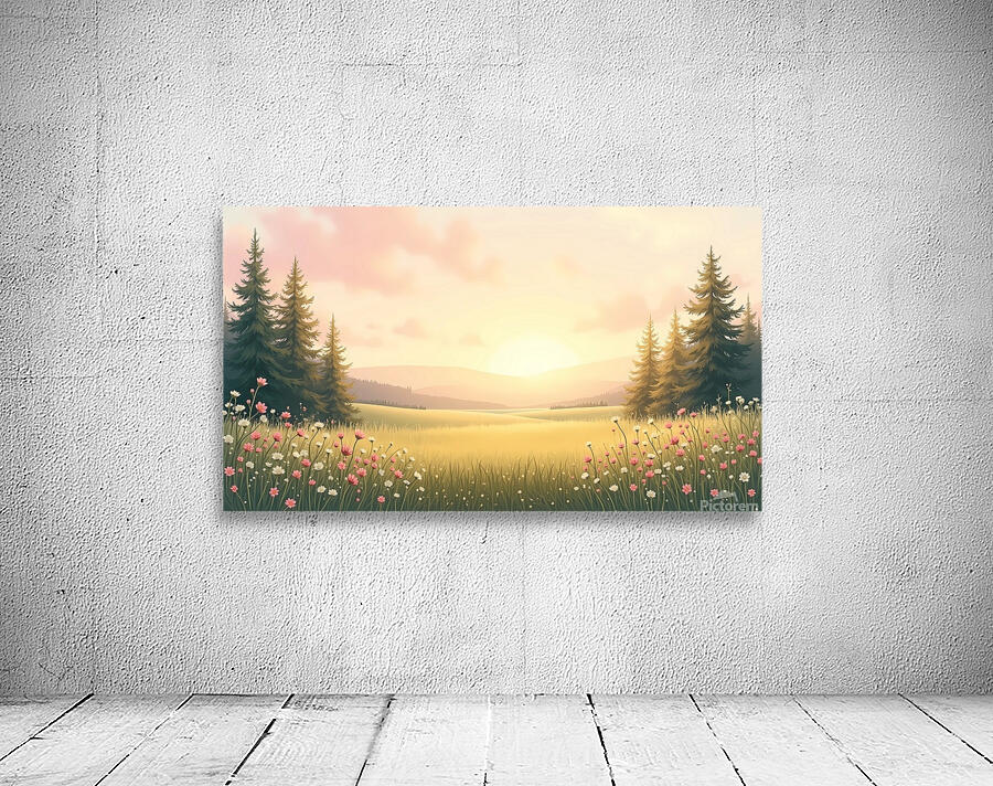 Wildflower Serenity Wall Preview