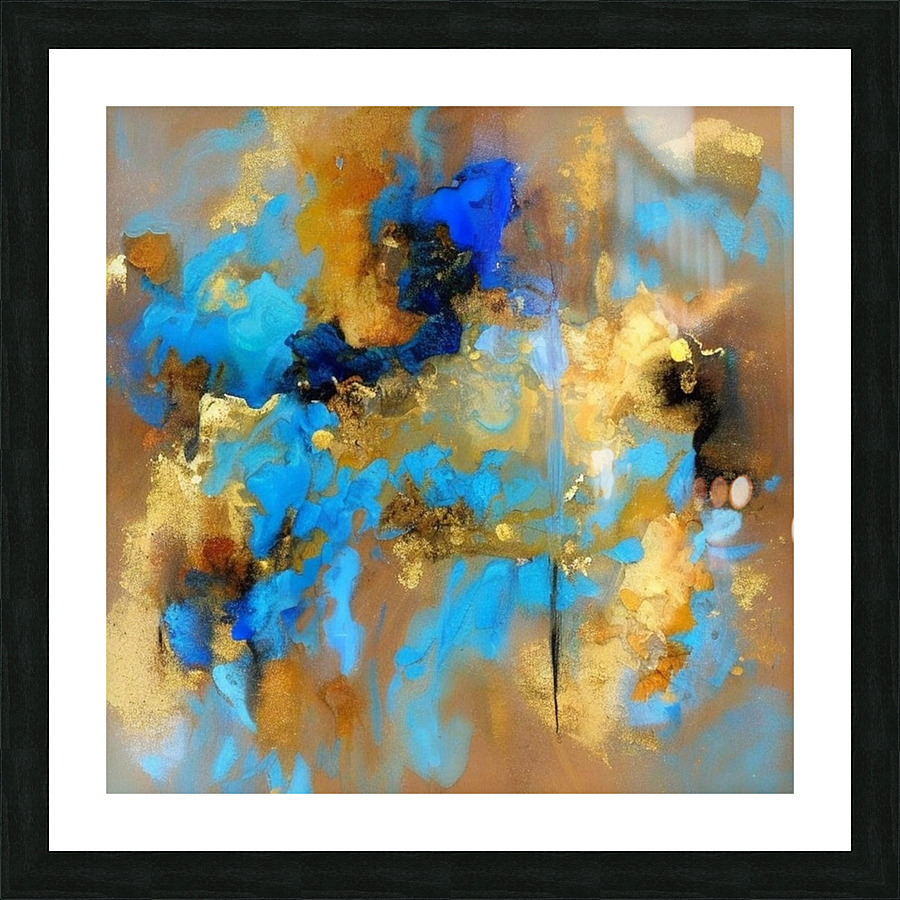 Blue Moon Picture Frame print