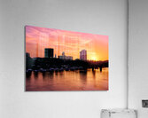 Augusta GA Skyline Sunset over the Savannah River Acrylic Print