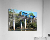CSX Train at Aqueduct Park   Augusta GA SA108015. Acrylic Print