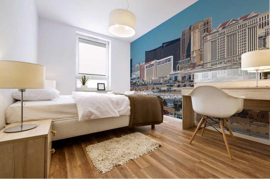The Las Vegas NV Strip   Aerial View DJI 0870 Mural print