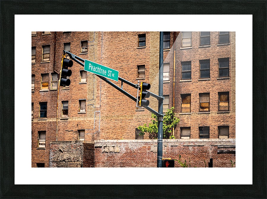 Peachtree Street Sign   Atlanta GA 6527 Picture Frame print