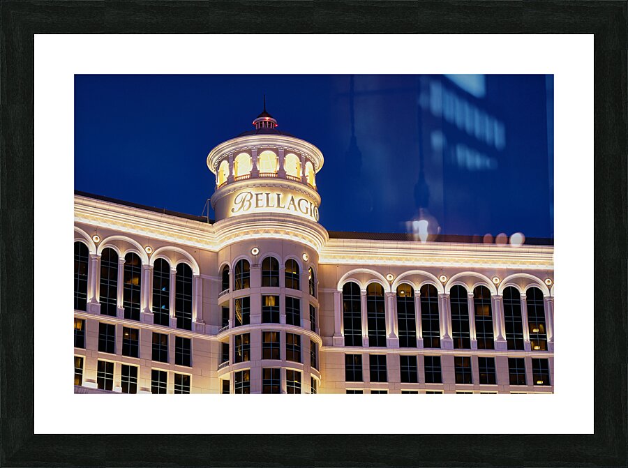 Bellagio Casino at Dusk   Las Vegas NV DSC06899.j Picture Frame print