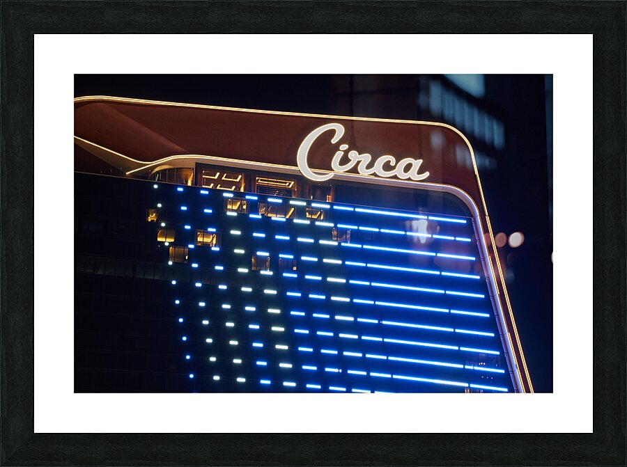 Circa Casino at Night   Las Vegas NV DSC03731 Picture Frame print