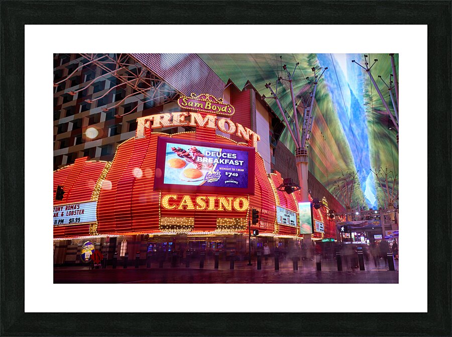 Fremont Casino   Las Vegas NV DSC08047 Picture Frame print
