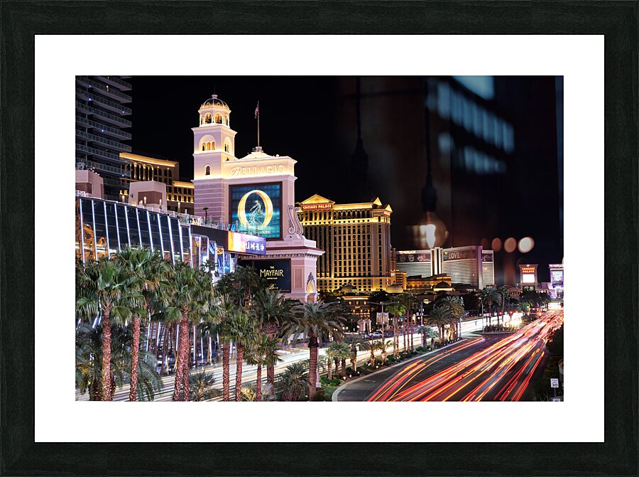 Las Vegas Blvd at Night   Las Vegas NV DSC06956.j Picture Frame print