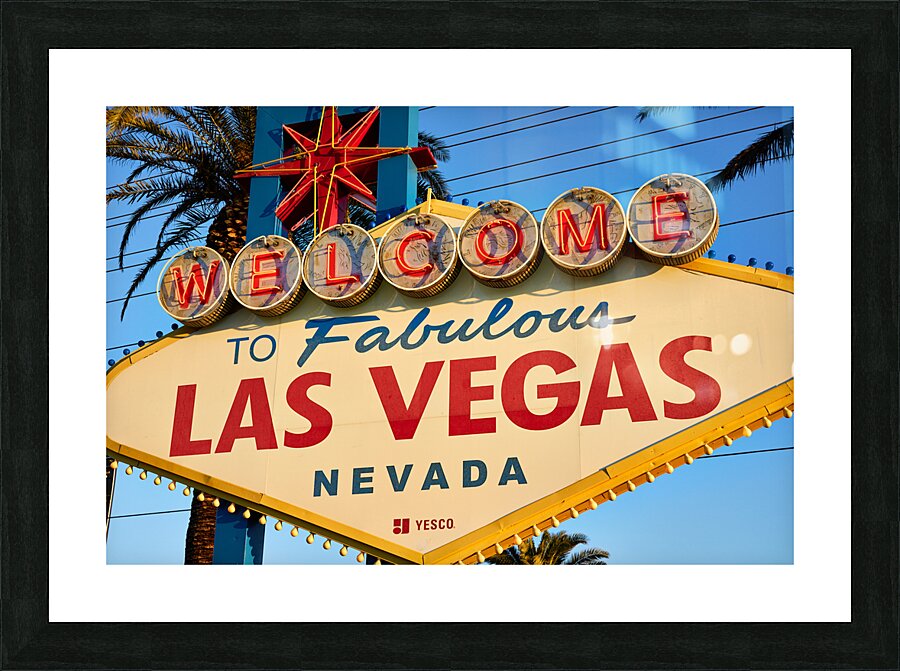 Las Vegas Sign   Las Vegas NV DSC07139 Picture Frame print