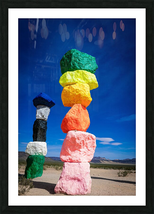 Seven Magic Mountains   Las Vegas NV 04945 Picture Frame print