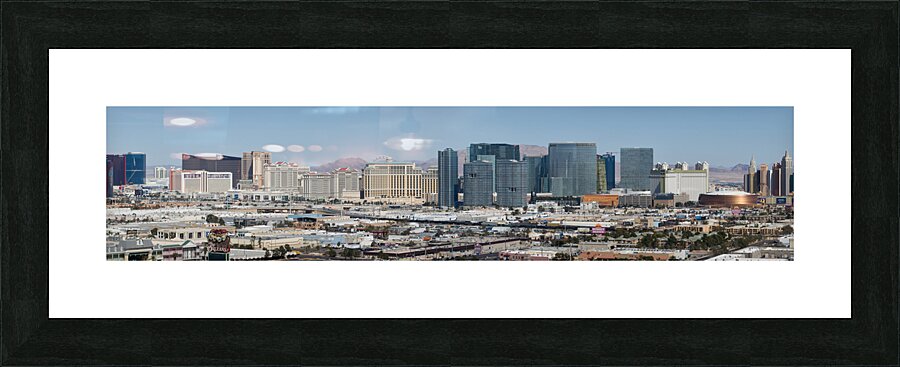 The Las Vegas NV Strip   Aerial Panoramic View DJ Picture Frame print