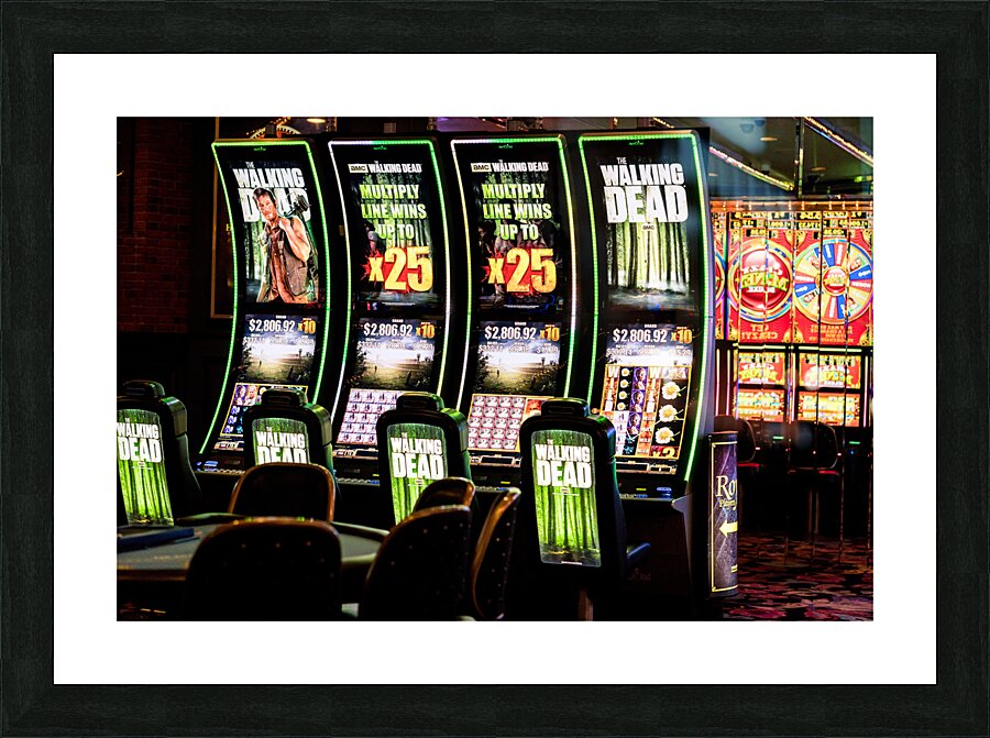 The Walking Dead Slot Machines   Las Vegas NV 048 Picture Frame print