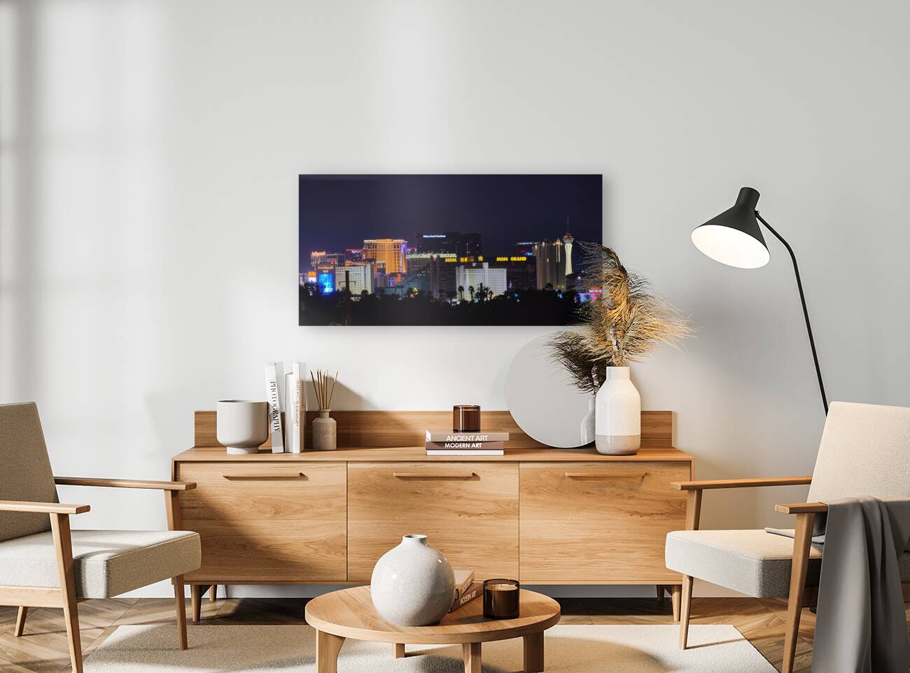 Las Vegas Skyline at Night 7R308620 Reproduction