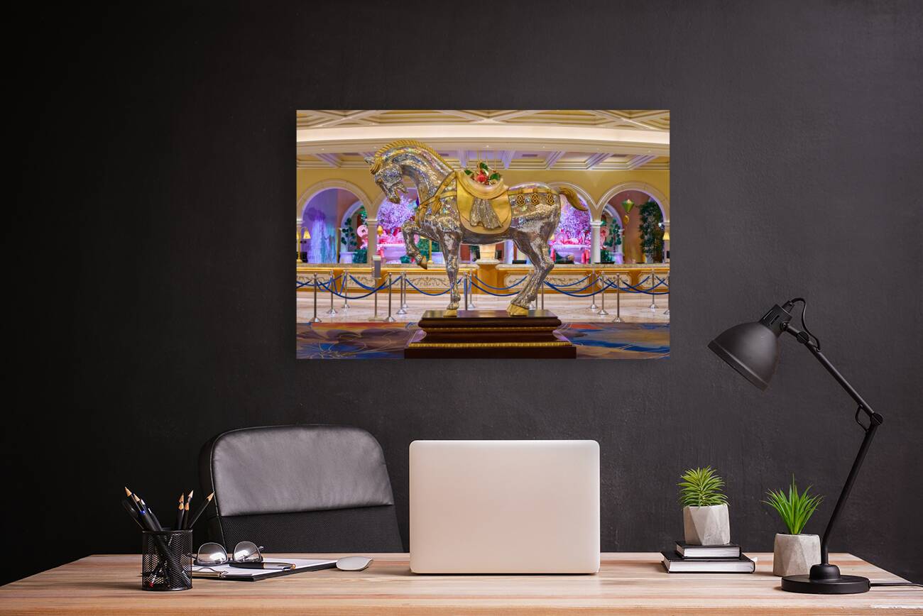 Lobby at Bellagio Casino   Las Vegas NV DSC08298. Reproduction