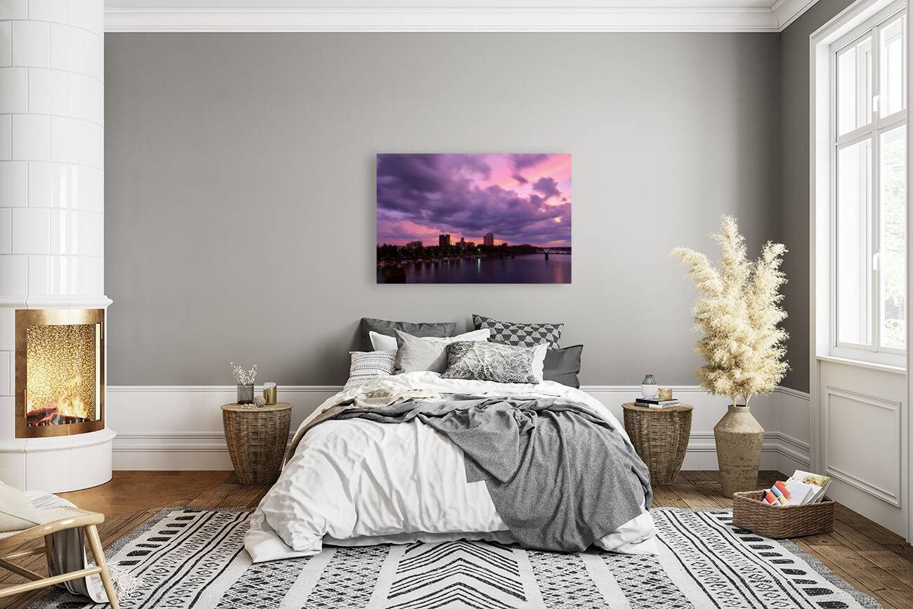 Augusta GA Skyline and the Savannah River at Suns 1708697488.7628 Reproduction