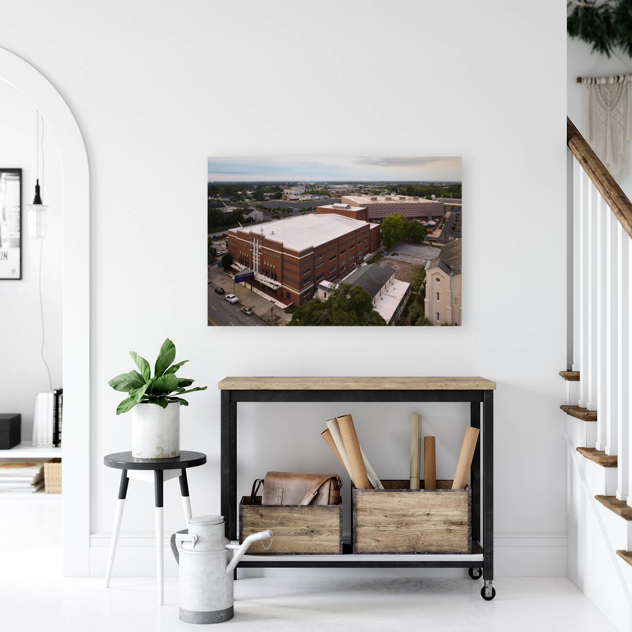 Bell Auditorium  James Broawn Arena Aerial View Reproduction
