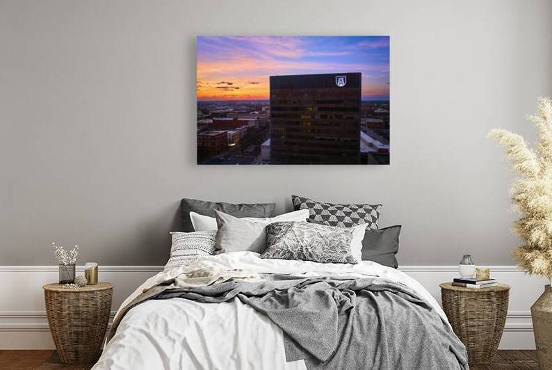 699 Broad AU Building at Sunset Aerial View   Aug by Sanjeev Singhal