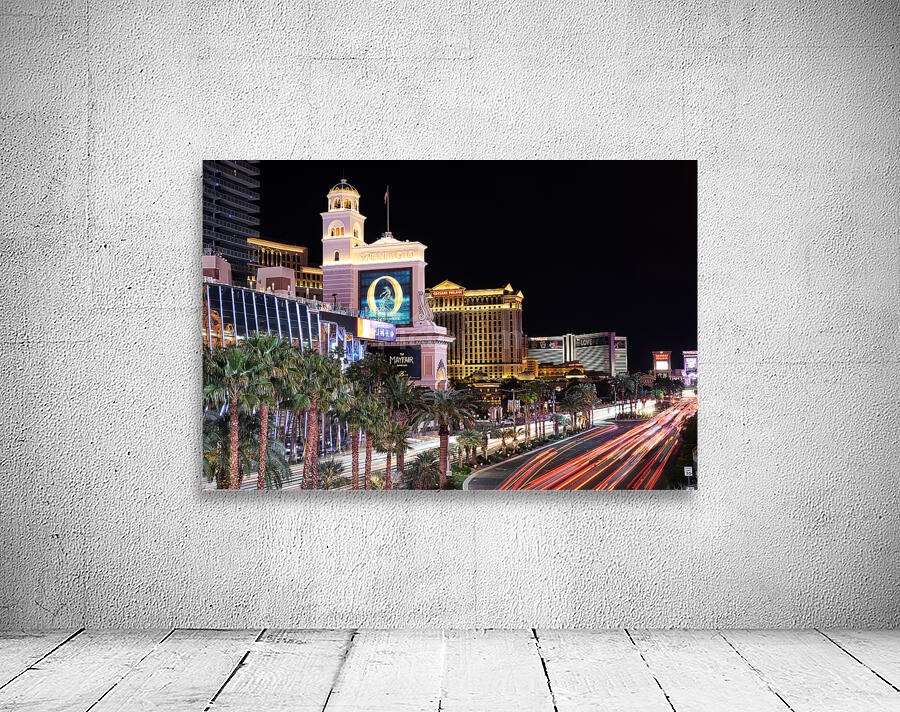 Las Vegas Blvd at Night   Las Vegas NV DSC06956.j Wall Preview