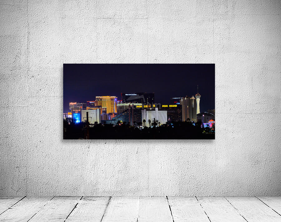 Las Vegas Skyline at Night 7R308620 Wall Preview