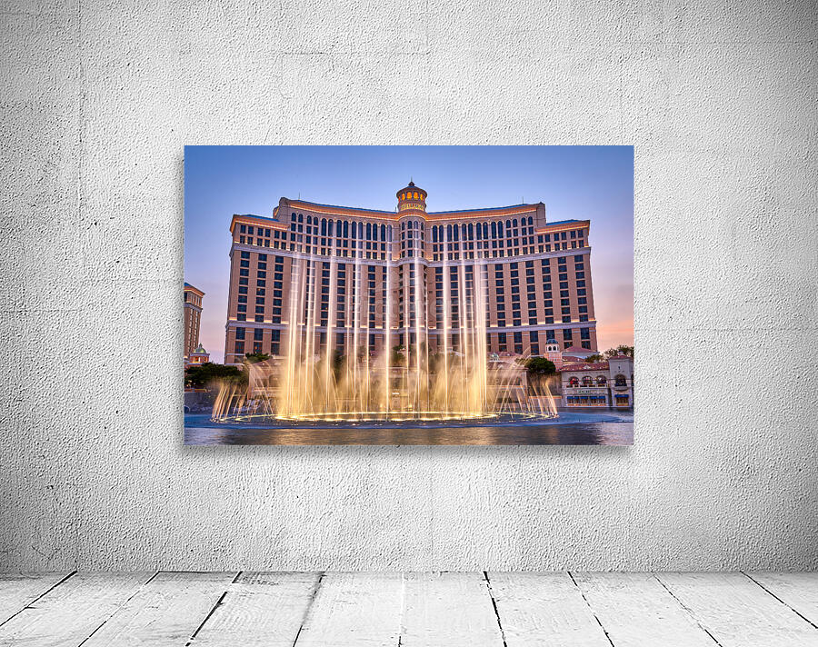 The Bellagio Fountains   Las Vegas NV 7R309825.jp Wall Preview