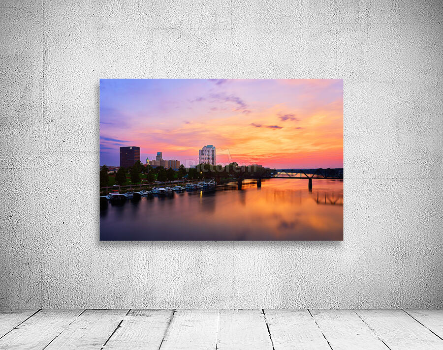 Augusta GA and the Savannah River at Sunset SA104 1708697021.1381 Wall Preview