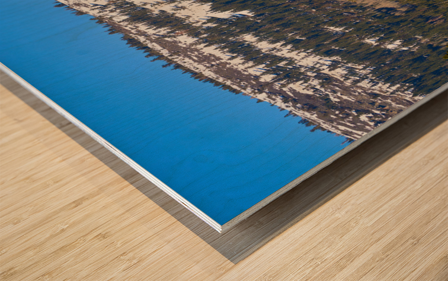 Snow Capped Mountain at Lake Tahoe CA 7R300695.jp Wood print