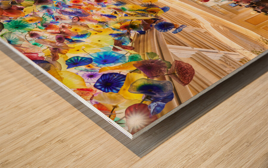 Bellagio Casino Lobby   Las Vegas NV DSC03442 Wood print