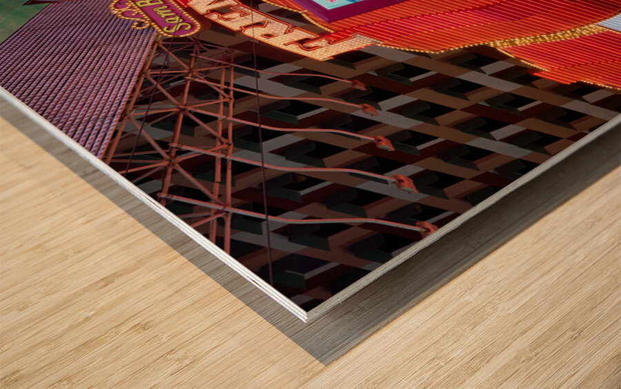 Fremont Casino   Las Vegas NV DSC08047 Wood print