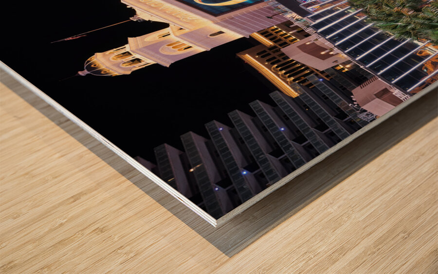 Las Vegas Blvd at Night   Las Vegas NV DSC06956.j Wood print