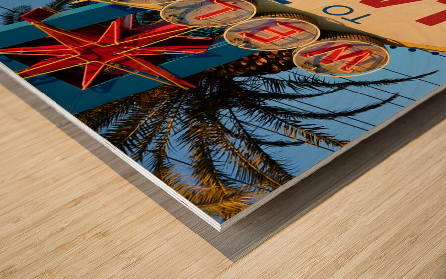 Las Vegas Sign   Las Vegas NV DSC07139 Wood print