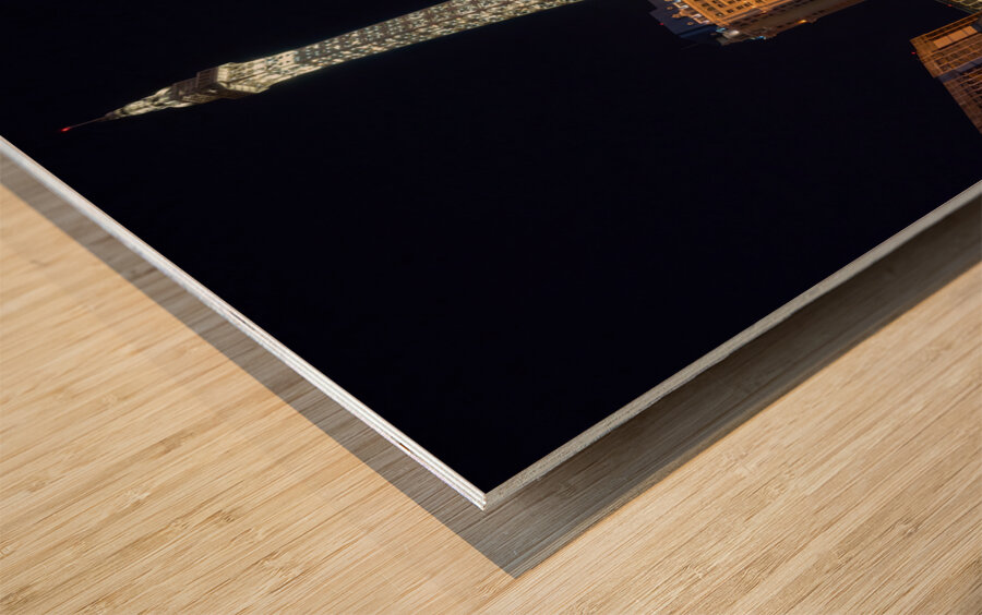 Paris Hotel  Casino at Night   Las Vegas NV SA104 Wood print