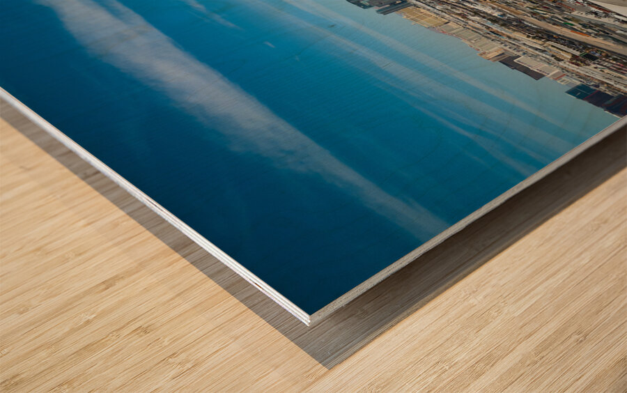 The Las Vegas NV Strip   Aerial View DJI 0913 Wood print