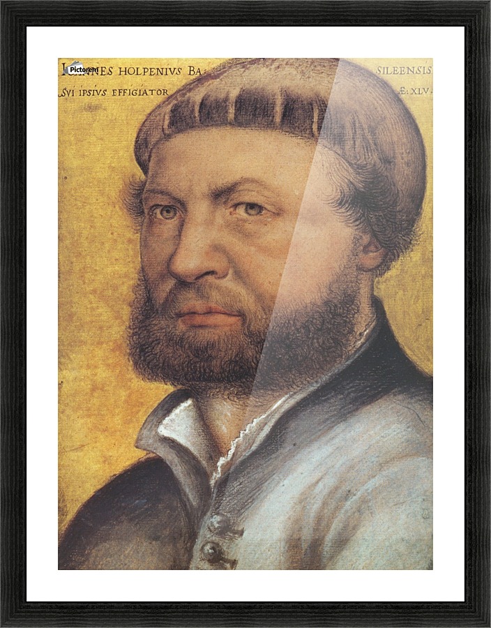 Hans Holbein self-portrait Picture Frame print