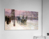 Street scene with two cabs Acrylic Print