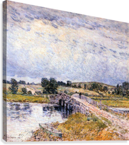 The bridge from Old Lyme Canvas Print