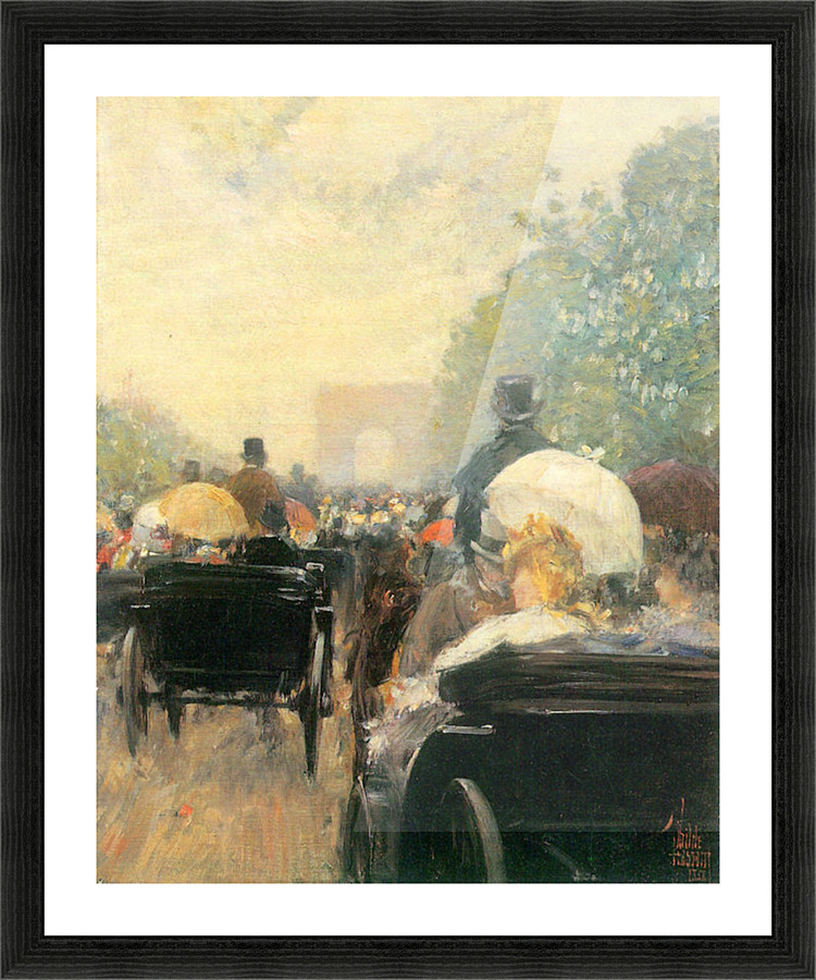 Carriage Parade Picture Frame print