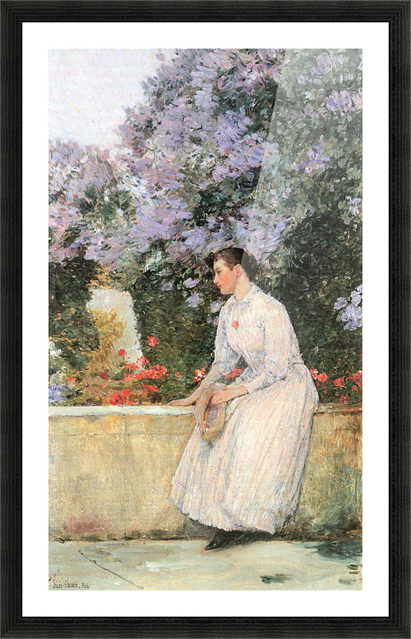 In the garden Picture Frame print